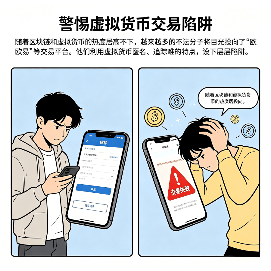警方紧急预警：利用“欧易”等平台交易虚拟货币，不仅不受法律保护，还可能沦为“帮凶”坐牢！
